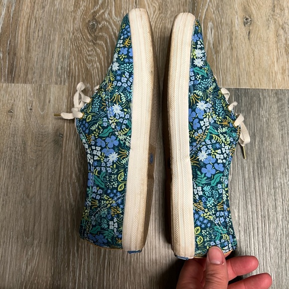 Keds x Rifle Paper Co Collab Sneakers Floral Size 7.5 - Picture 7 of 9